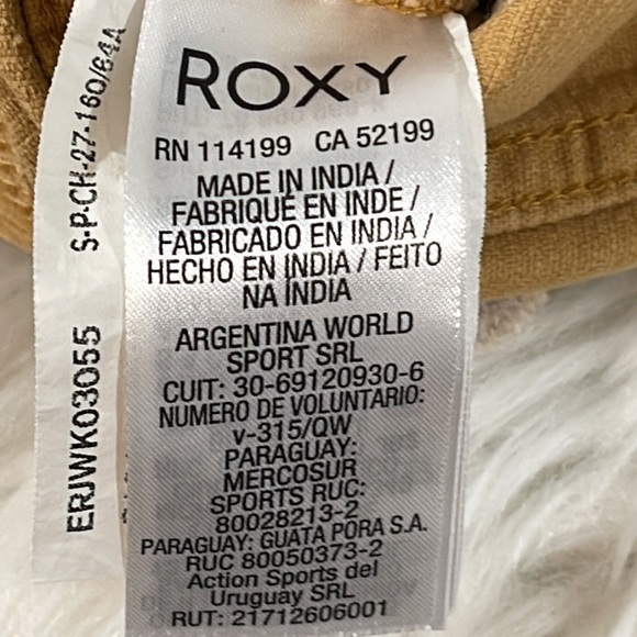 ROXY Java To Lombok Corduroy Skirt With Front & Back Pockets Size Small New - Picture 6 of 10